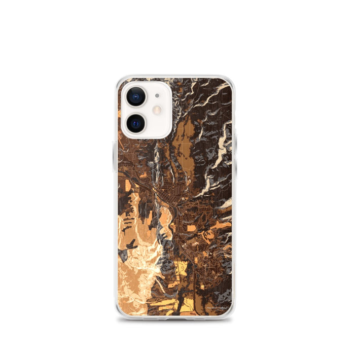 Custom Steamboat Springs Colorado Map iPhone 12 mini Phone Case in Ember
