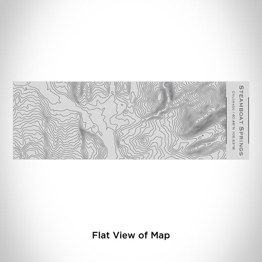 Rendered View of Steamboat Springs Colorado Map Engraving on 10oz Stainless Steel Insulated Cup with Sipping Lid