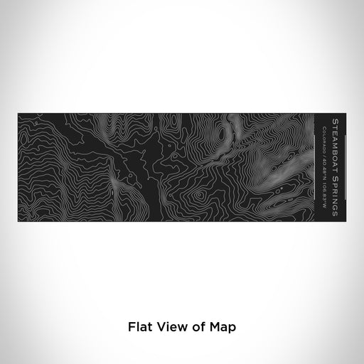 Rendered View of Steamboat Springs Colorado Map Engraving on 10oz Stainless Steel Insulated Cup with Sliding Lid in Black