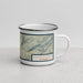 Right View Custom Steamboat Springs Colorado Map Enamel Mug in Woodblock