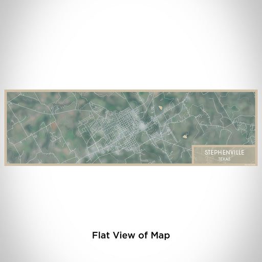 Flat View of Map Custom Stephenville Texas Map Enamel Mug in Afternoon
