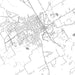 Stephenville Texas Map Print in Classic Style Zoomed In Close Up Showing Details