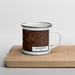 Right View Custom Stephenville Texas Map Enamel Mug in Ember