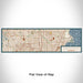 Flat View of Map Custom Sterling Heights Michigan Map Enamel Mug in Woodblock