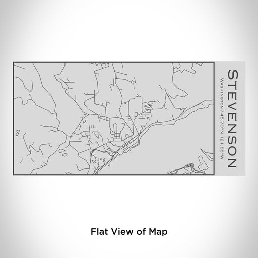 Rendered View of Stevenson Washington Map Engraving on 17oz Stainless Steel Insulated Cola Bottle