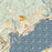 Stevenson Washington Map Print in Woodblock Style Zoomed In Close Up Showing Details