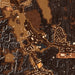 St Francisville Louisiana Map Print in Ember Style Zoomed In Close Up Showing Details