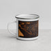Left View Custom St Francisville Louisiana Map Enamel Mug in Ember