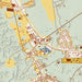 St Francisville Louisiana Map Print in Woodblock Style Zoomed In Close Up Showing Details