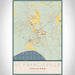 St Francisville Louisiana Map Print Portrait Orientation in Woodblock Style With Shaded Background