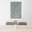 24x36 St. George Utah Map Print Portrait Orientation in Afternoon Style Behind 2 Chairs Table and Potted Plant