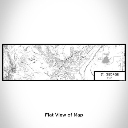 Flat View of Map Custom St. George Utah Map Enamel Mug in Classic