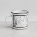 Left View Custom St. George Utah Map Enamel Mug in Classic