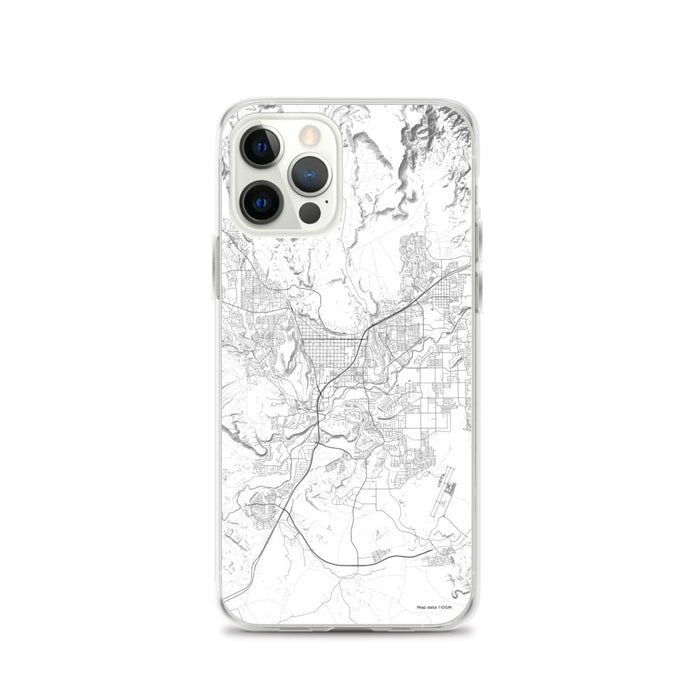 Custom St. George Utah Map iPhone 12 Pro Phone Case in Classic