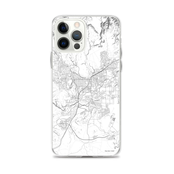 Custom St. George Utah Map iPhone 12 Pro Max Phone Case in Classic