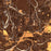 St. George Utah Map Print in Ember Style Zoomed In Close Up Showing Details