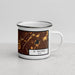 Right View Custom St. George Utah Map Enamel Mug in Ember