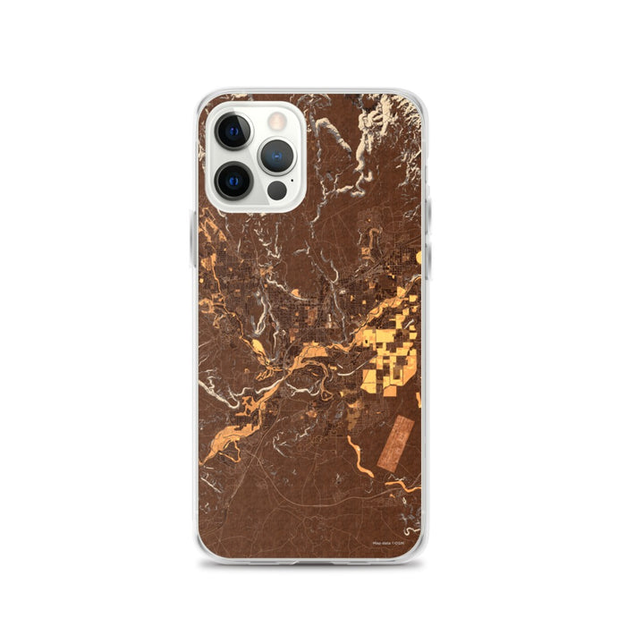 Custom St. George Utah Map iPhone 12 Pro Phone Case in Ember