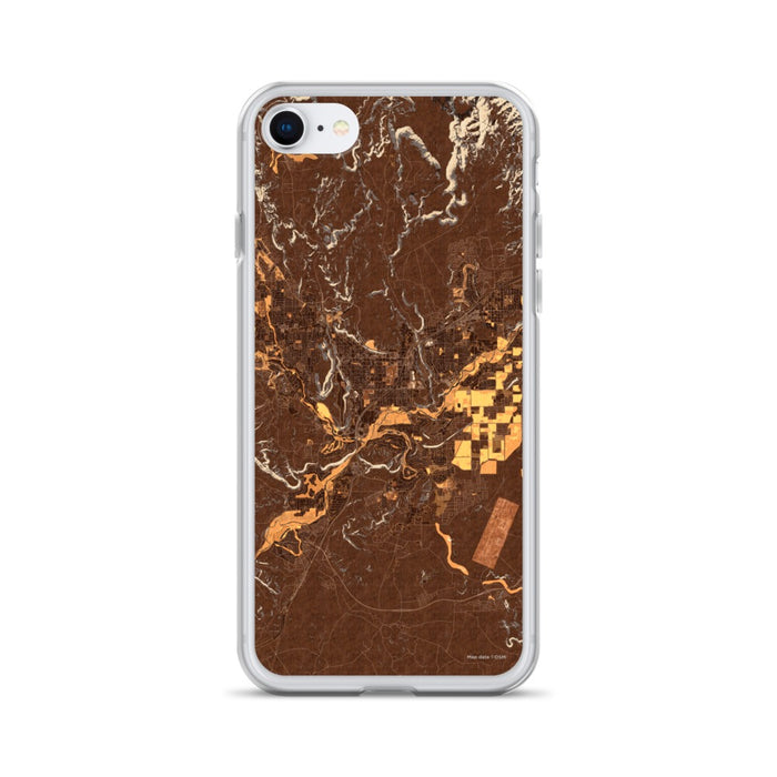 Custom St. George Utah Map iPhone SE Phone Case in Ember