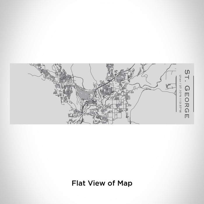 Rendered View of St. George Utah Map Engraving on 10oz Stainless Steel Insulated Cup with Sipping Lid