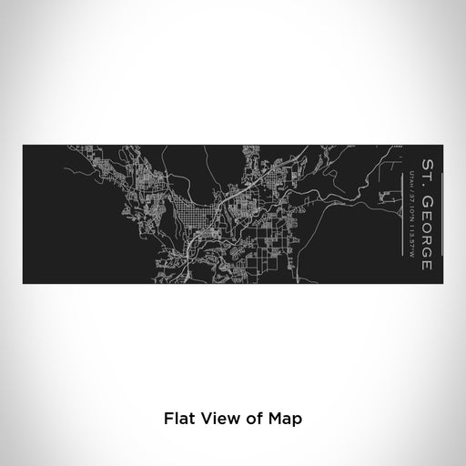 Rendered View of St. George Utah Map Engraving on 10oz Stainless Steel Insulated Cup with Sliding Lid in Black