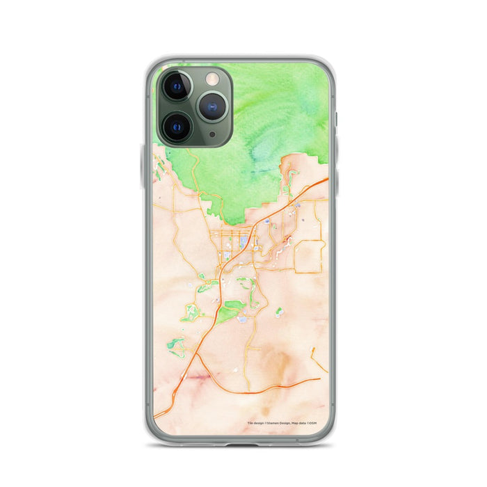 Custom St. George Utah Map Phone Case in Watercolor