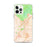Custom St. George Utah Map iPhone 12 Pro Max Phone Case in Watercolor