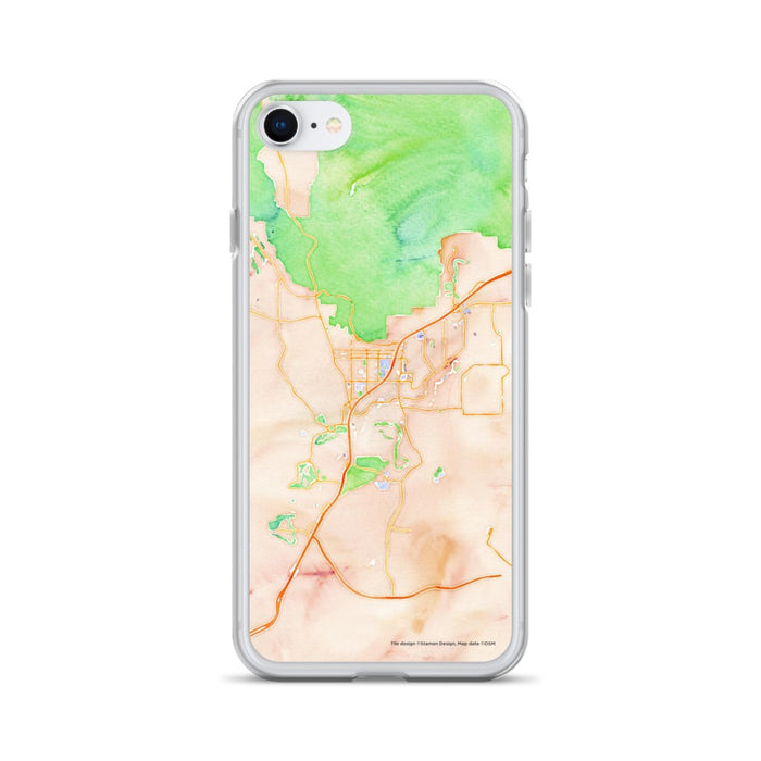 Custom St. George Utah Map iPhone SE Phone Case in Watercolor