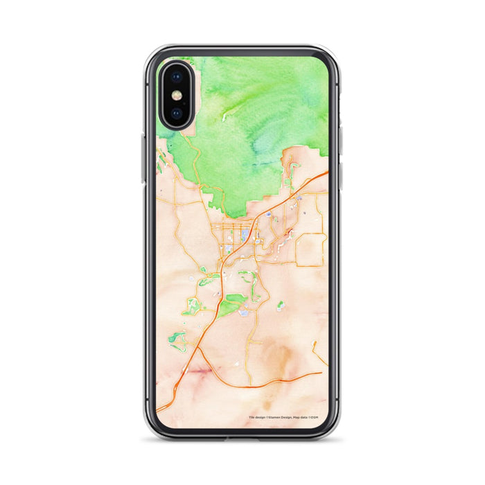 Custom St. George Utah Map Phone Case in Watercolor