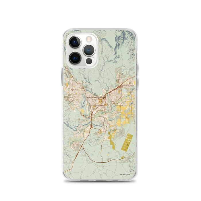 Custom St. George Utah Map iPhone 12 Pro Phone Case in Woodblock