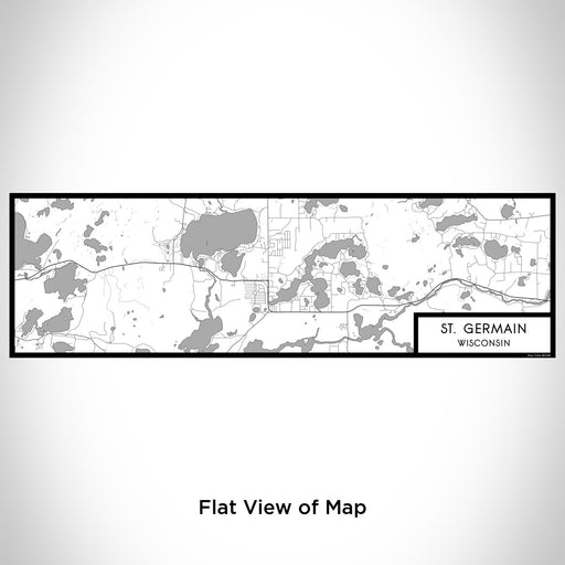 Flat View of Map Custom St. Germain Wisconsin Map Enamel Mug in Classic