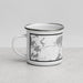 Left View Custom St. Germain Wisconsin Map Enamel Mug in Classic