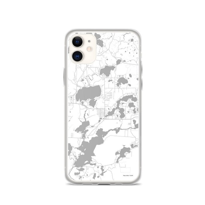 Custom iPhone 11 St. Germain Wisconsin Map Phone Case in Classic