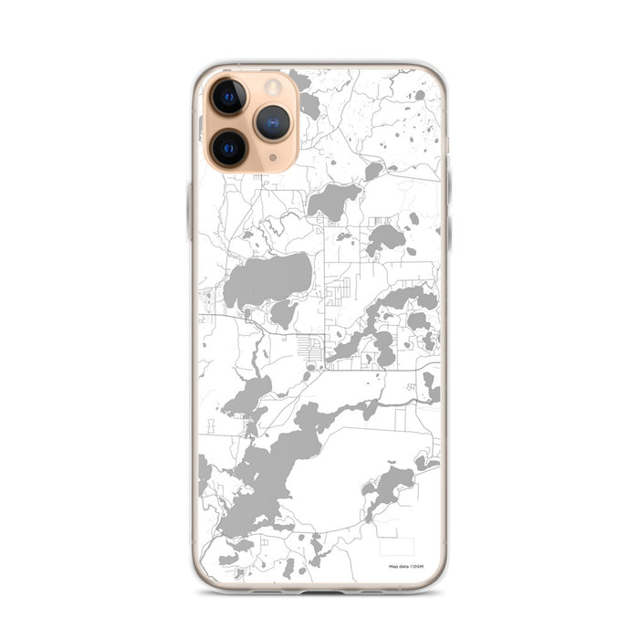 Custom iPhone 11 Pro Max St. Germain Wisconsin Map Phone Case in Classic
