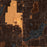 St. Germain Wisconsin Map Print in Ember Style Zoomed In Close Up Showing Details