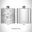 Rendered View of St. Germain Wisconsin Map Engraving on 6oz Stainless Steel Flask