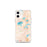 Custom iPhone 12 mini St. Germain Wisconsin Map Phone Case in Watercolor