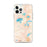 Custom iPhone 12 Pro Max St. Germain Wisconsin Map Phone Case in Watercolor