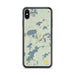 Custom iPhone XS Max St. Germain Wisconsin Map Phone Case in Woodblock
