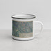 Right View Custom St. Helena California Map Enamel Mug in Afternoon
