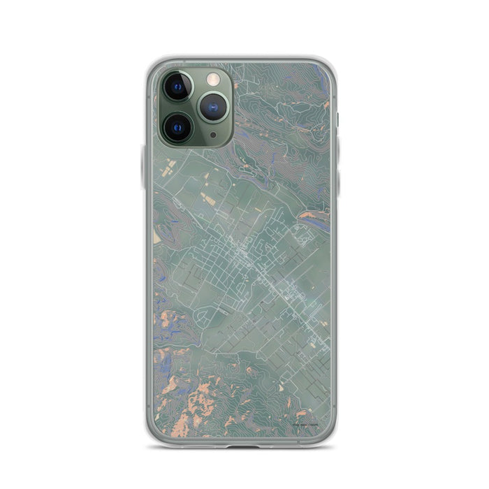 Custom iPhone 11 Pro St. Helena California Map Phone Case in Afternoon