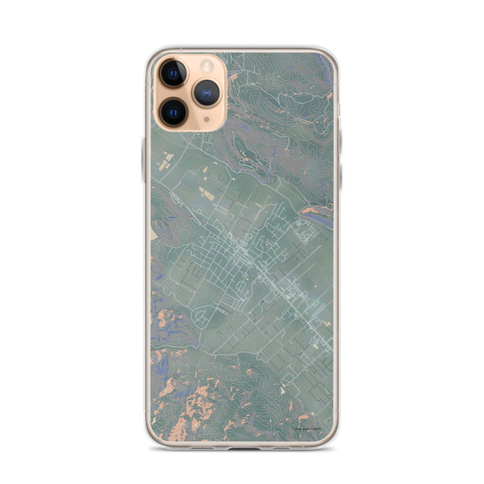 Custom iPhone 11 Pro Max St. Helena California Map Phone Case in Afternoon