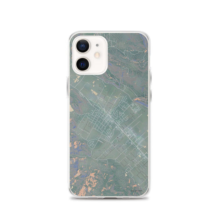 Custom iPhone 12 St. Helena California Map Phone Case in Afternoon
