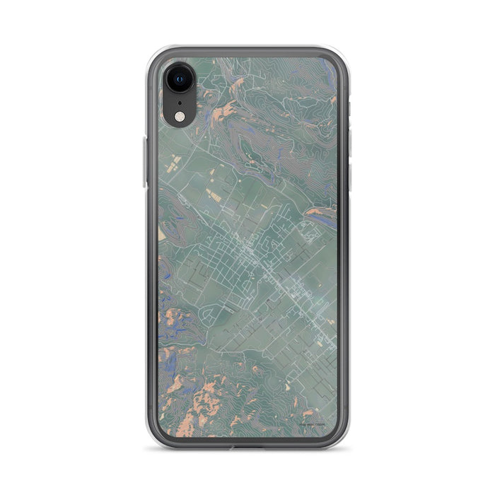 Custom iPhone XR St. Helena California Map Phone Case in Afternoon
