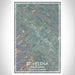 St. Helena California Map Print Portrait Orientation in Afternoon Style With Shaded Background