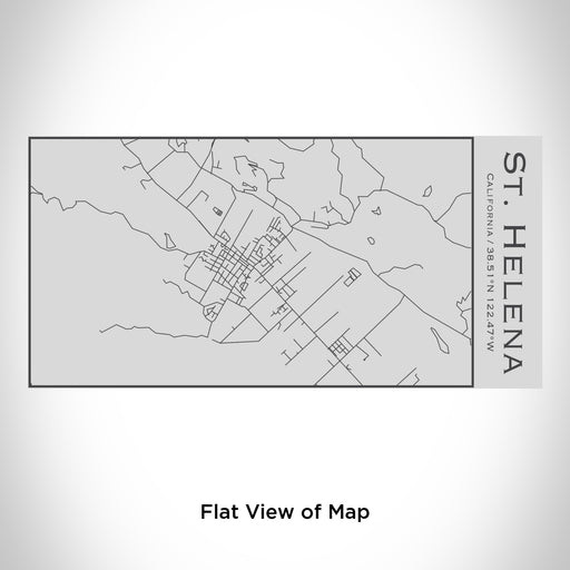 Rendered View of St. Helena California Map Engraving on 17oz Stainless Steel Insulated Cola Bottle