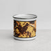 Front View Custom St. Helena California Map Enamel Mug in Ember