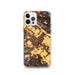 Custom iPhone 12 Pro St. Helena California Map Phone Case in Ember