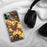 Custom St. Helena California Map Phone Case in Ember on Table with Black Headphones