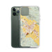 Custom St. Helena California Map Phone Case in Woodblock